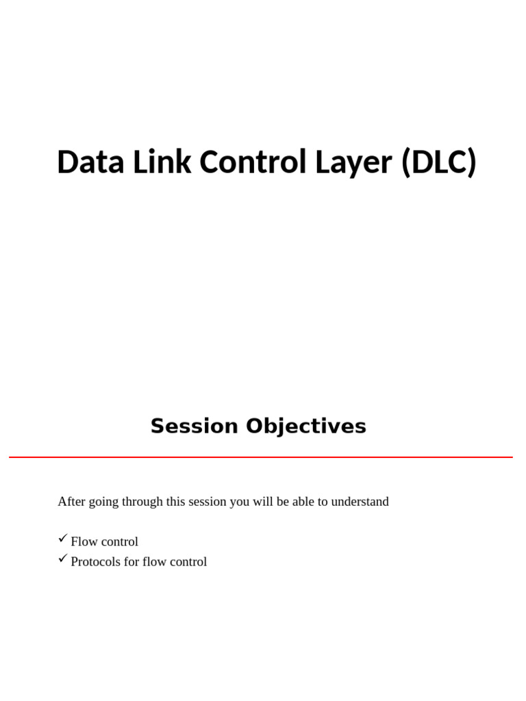 Data Link Control Layer | PDF | Transmission Control Protocol ...