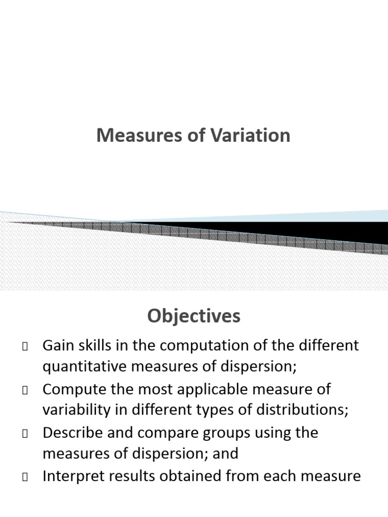 Understanding Measures of Variation | PDF | Coefficient Of Variation ...