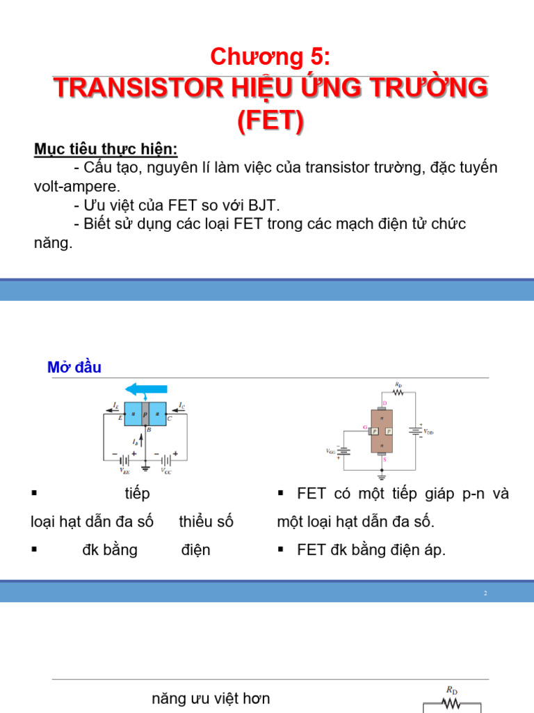 chuong-5-TRANSISTOR TRUONG (FET) | PDF