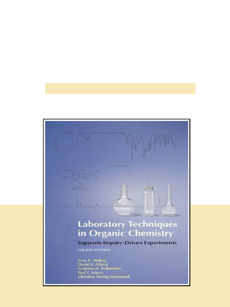 Laboratory Techniques In Organic Chemistry 4th Edition Jerry R Mohrig