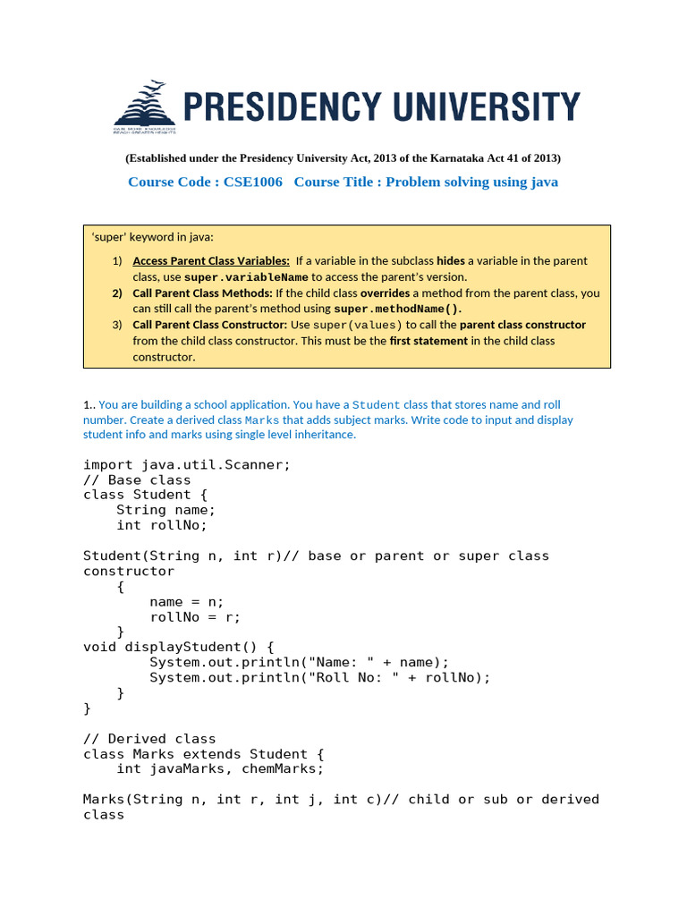 c164c63c-a021-4cf1-8dfd-10f60b4fdd39 | PDF | Inheritance (Object ...