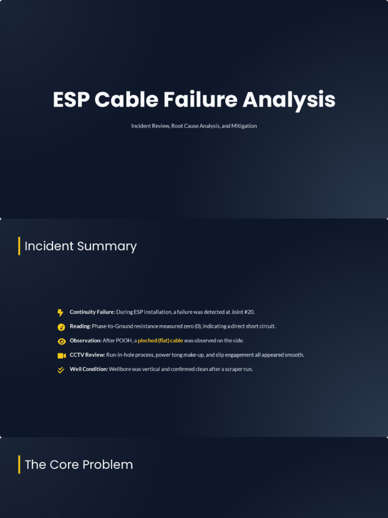 ESP Cable Failure Analysis | PDF