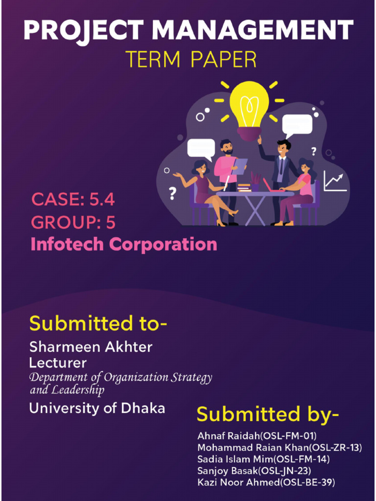 Infotech Project Cost Analysis Report | PDF | Salary | Business Economics