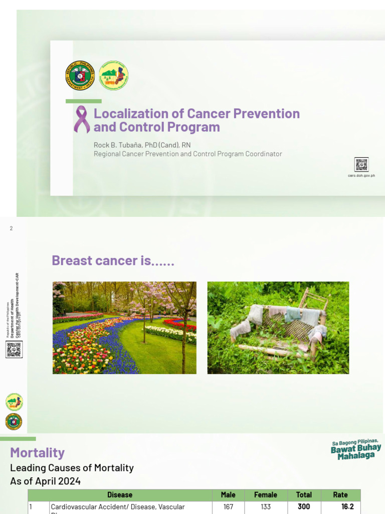 Cancer Prevention and Control Program | PDF | Cancer | Chronic Kidney ...