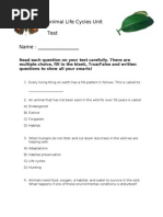 Download Animal Life Cycle Unit Test- 2012 by Caitlin Ablett SN96881370 doc pdf