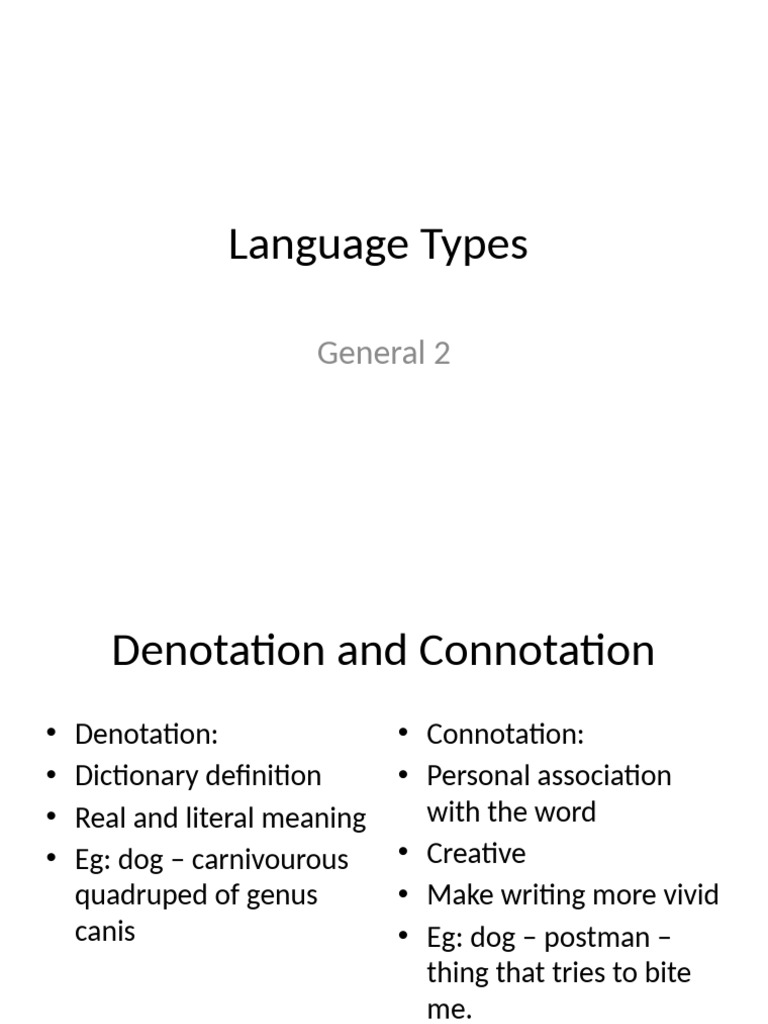 Understanding Language Types and Usage | PDF | Jargon | Slang