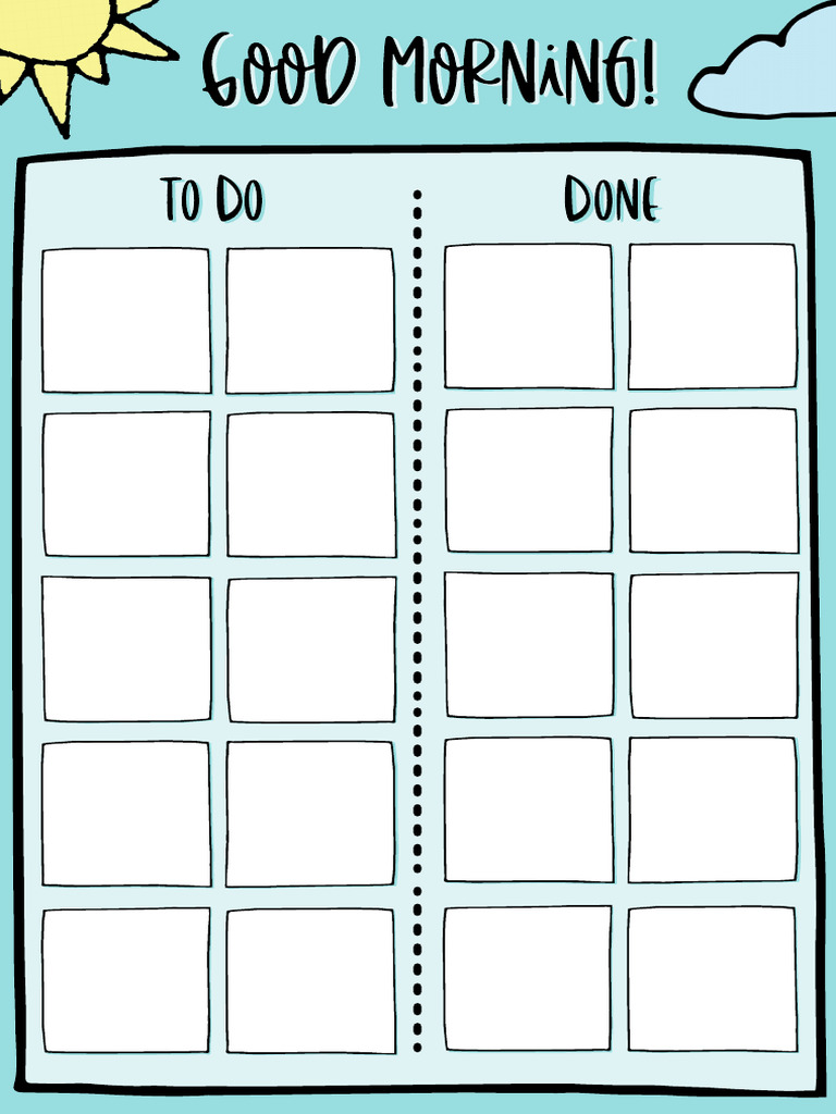 Morning Routine Chart FINAL - Ledger | PDF