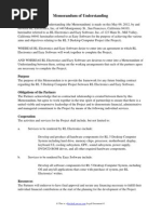 Download Memorandum of Understanding by RocketLawyer SN96882273 doc pdf