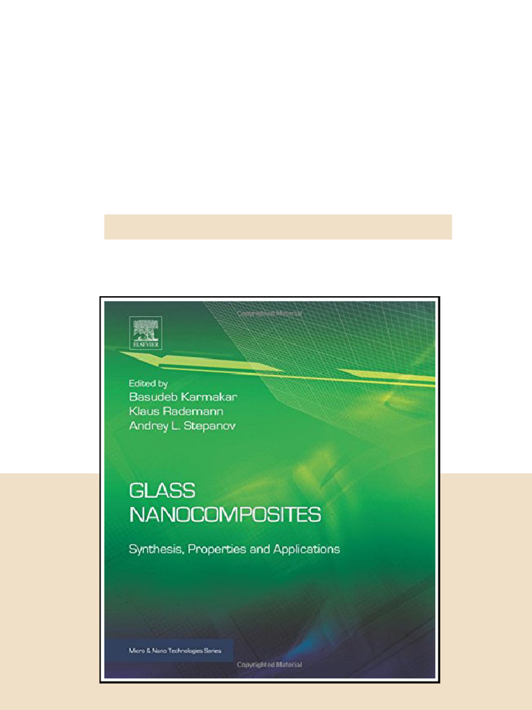 Glass Nanocomposites Synthesis Properties And Applications 1st Edition ...