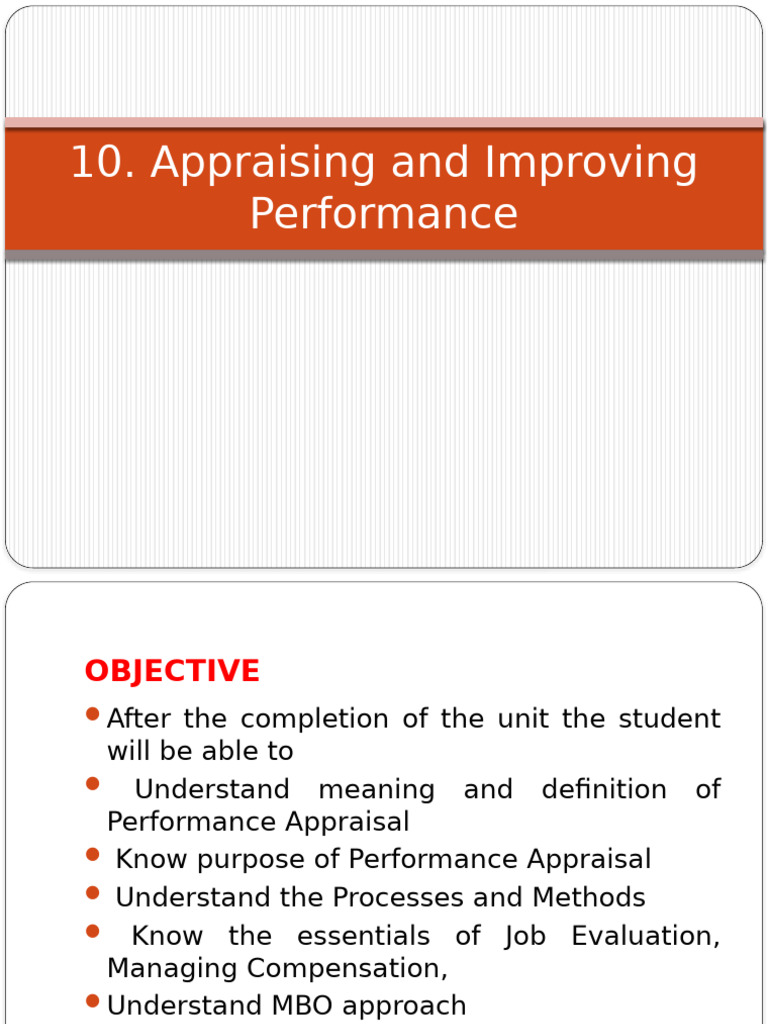 Performance Appraisal Methods Explained | PDF | Performance Appraisal ...