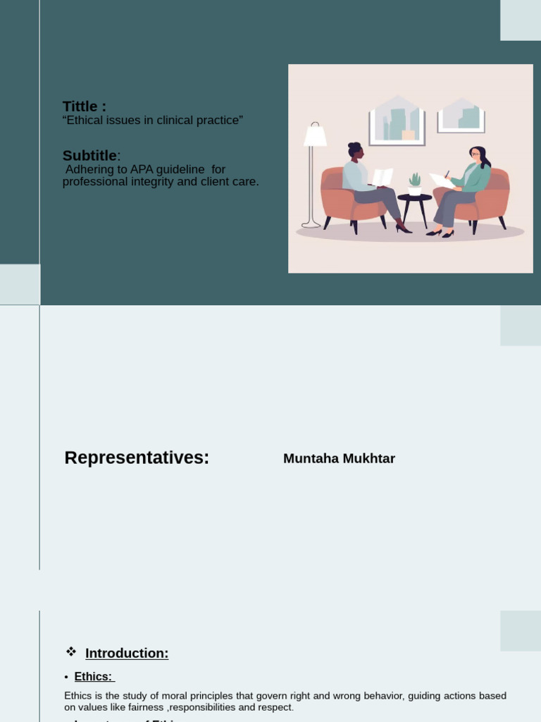 Ethical Issues in Clinical Practice Guide | PDF | Informed Consent ...