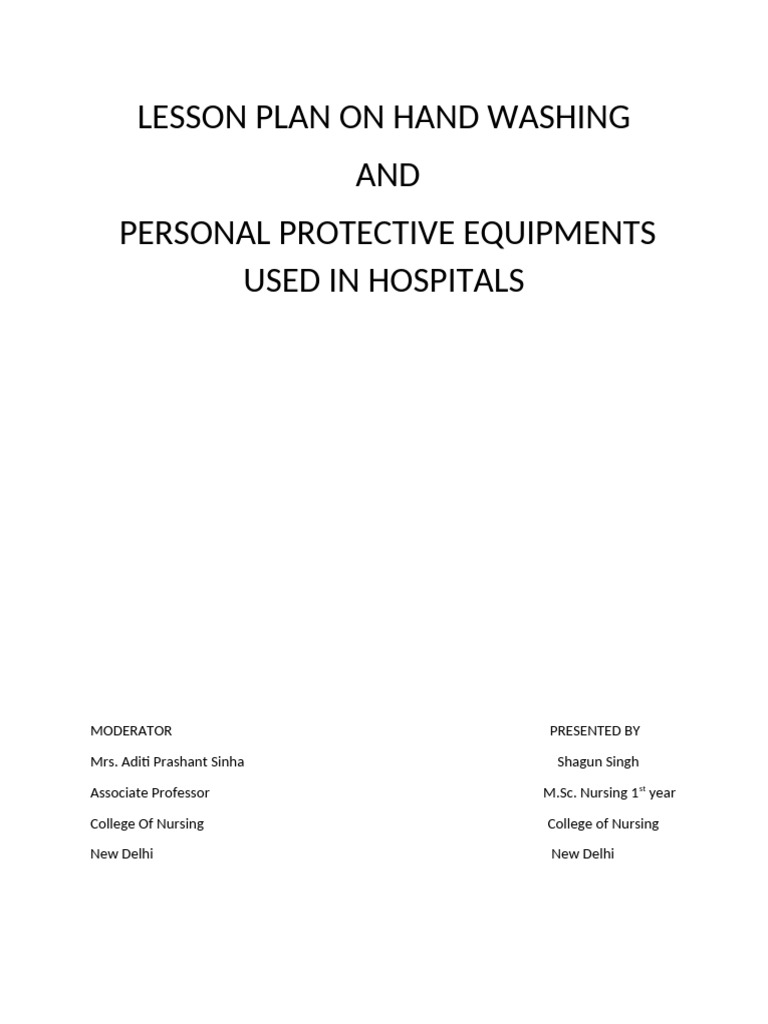 Hand Hygiene & PPE in Nursing Education | PDF | Hand Washing | Infection