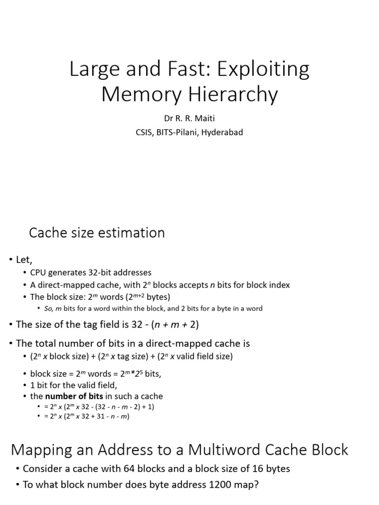 lec 30 Ch5 Part3 | PDF | Cpu Cache | Cache (Computing)