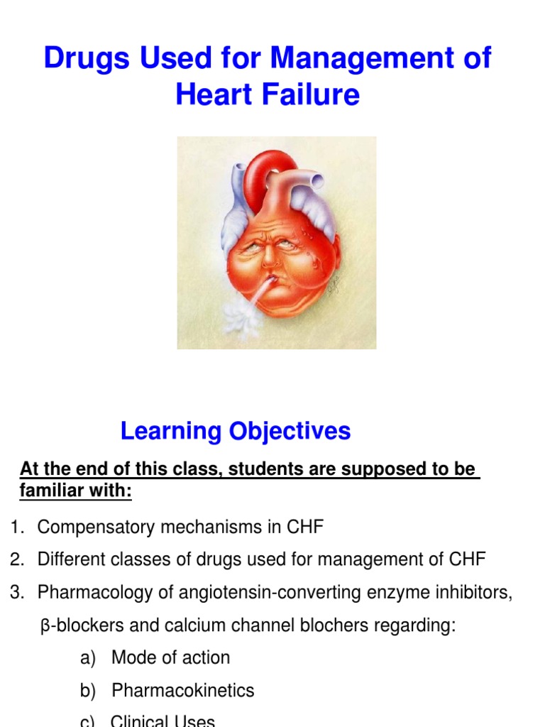 CHF Drug Management Overview | PDF | Heart Failure | Heart