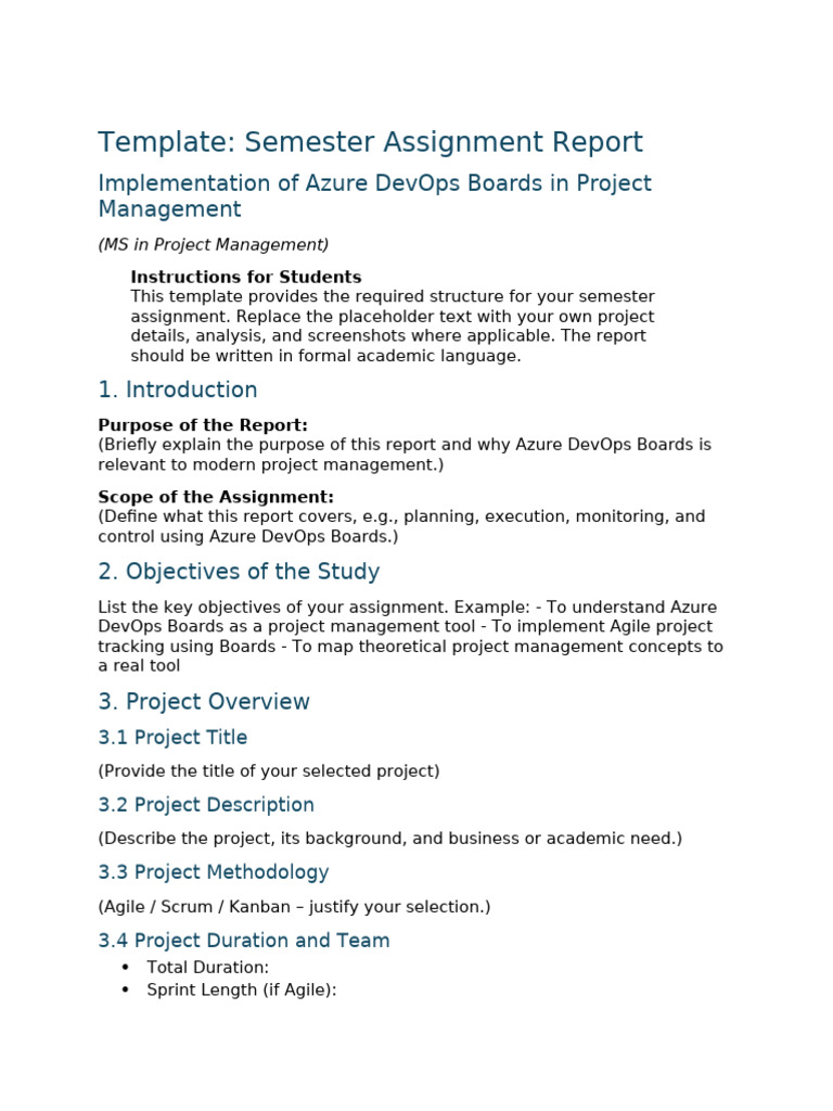 Implementation of Azure Dev Ops Boards in Project Management | PDF ...