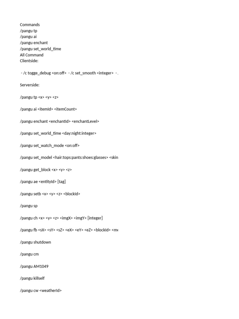 All Commands | PDF