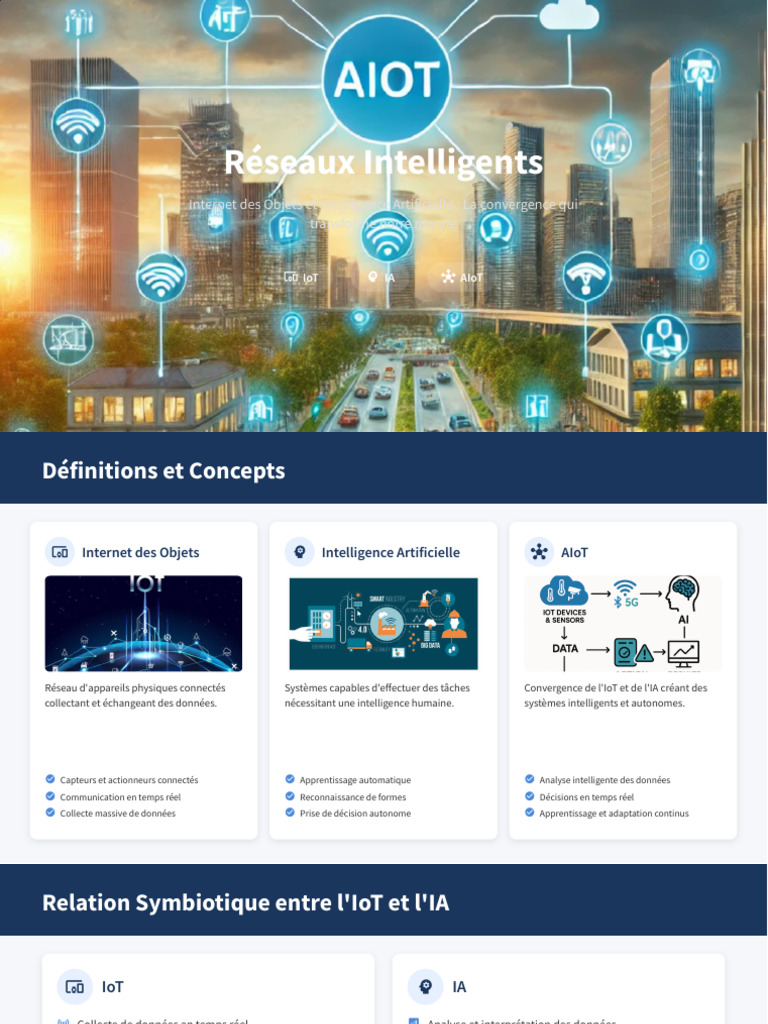Réseaux Intelligents : IoT et IA en Synergie | PDF | Internet des ...