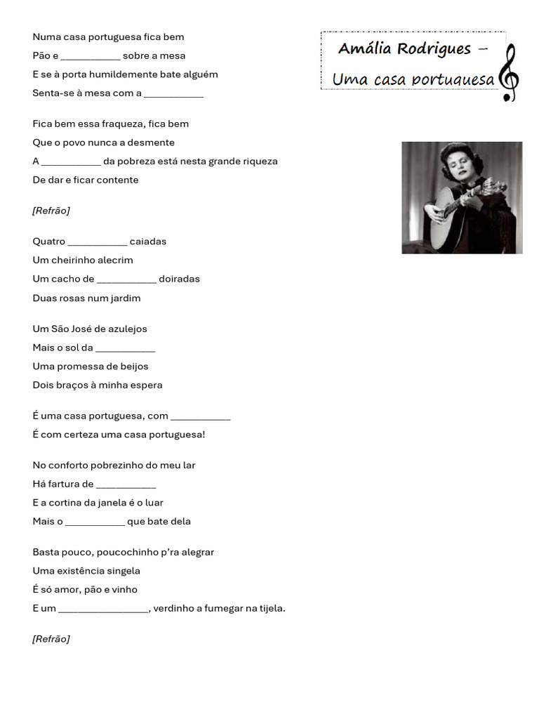 Letras de Músicas Portuguesas e Temas | PDF