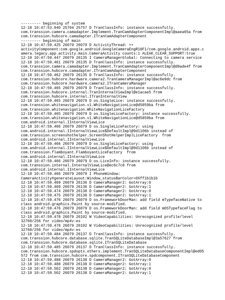 Camera Activity Log and Instance Details | PDF | Computer Engineering ...