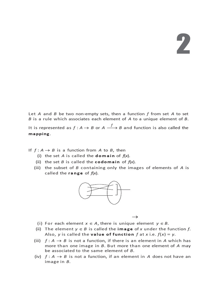 Functions Short Nots MSD Sir | PDF | Function (Mathematics ...