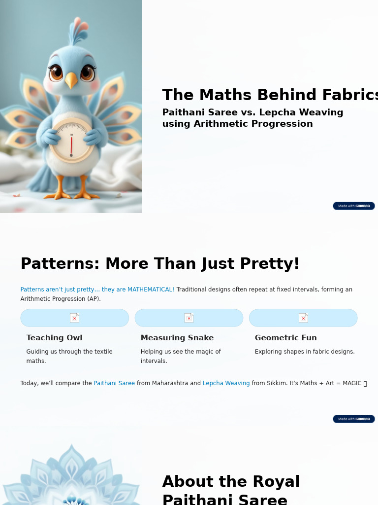 The Maths Behind Fabrics | PDF | Pattern | Mathematics