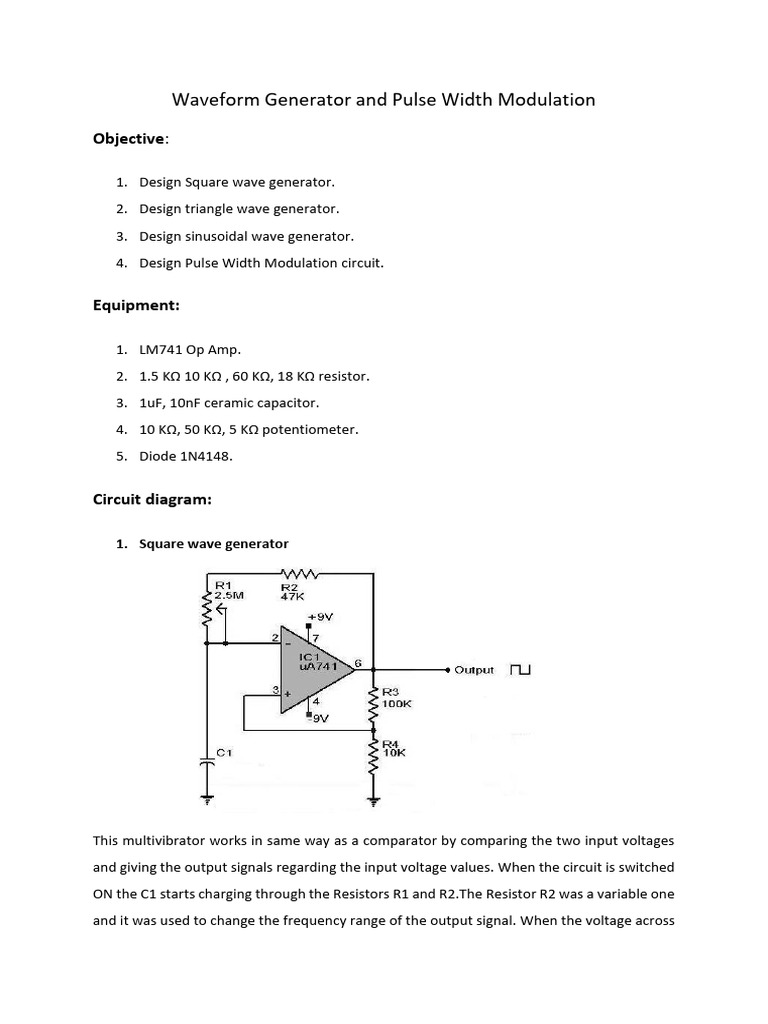 Waveform Generator Design Guide | PDF | Electronic Oscillator ...
