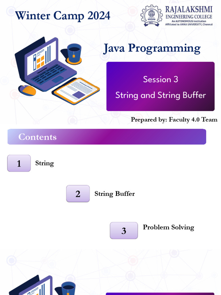 Java String and StringBuffer Overview | PDF | String (Computer Science ...
