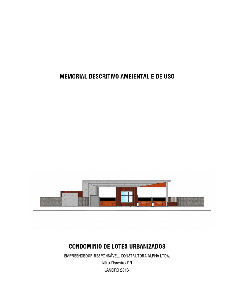 Memorial Descritivo do Condomínio Alpha III | PDF