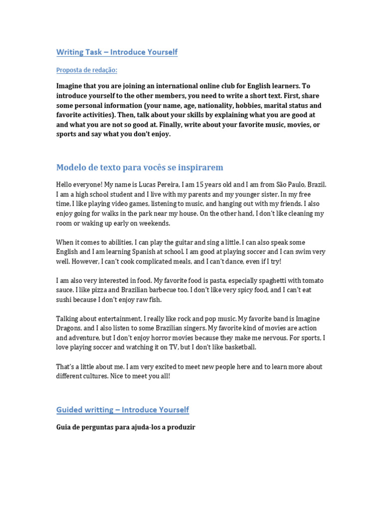 How to Introduce Yourself Online | PDF