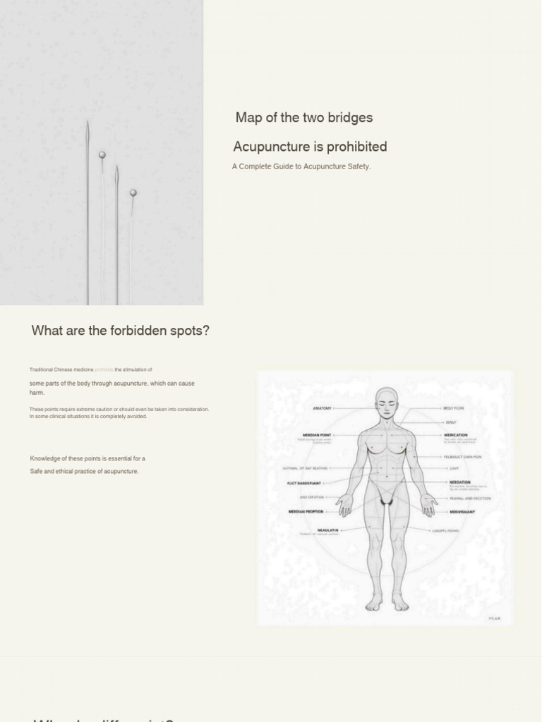 Acupuncture Safety: Forbidden Points Guide | PDF | Acupuncture | Pregnancy