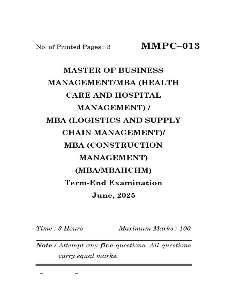 Business Law Exam Guide for MBA Students | PDF