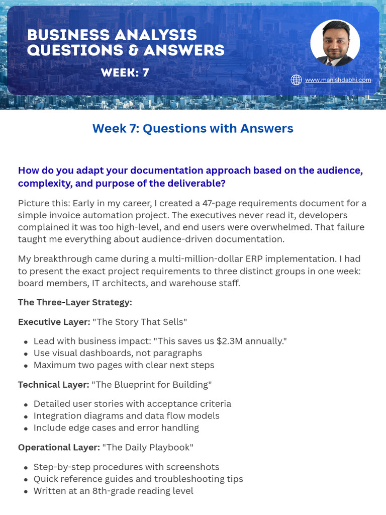 Business Analysis Questions & Answers | PDF | Business Analysis | Computing