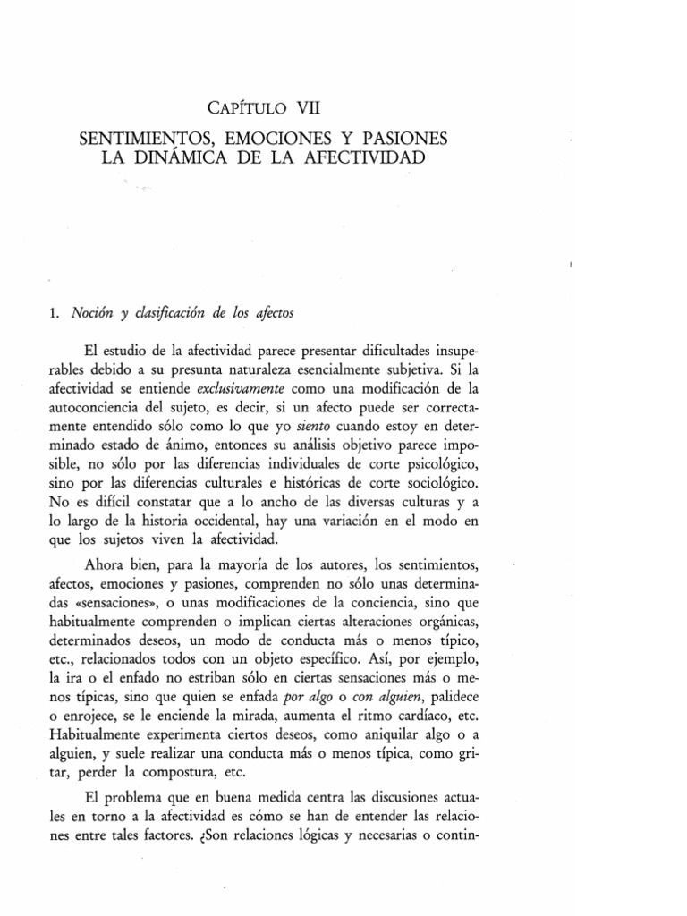 Dinámica de la Afectividad y Emociones | PDF | Las emociones | Immanuel ...
