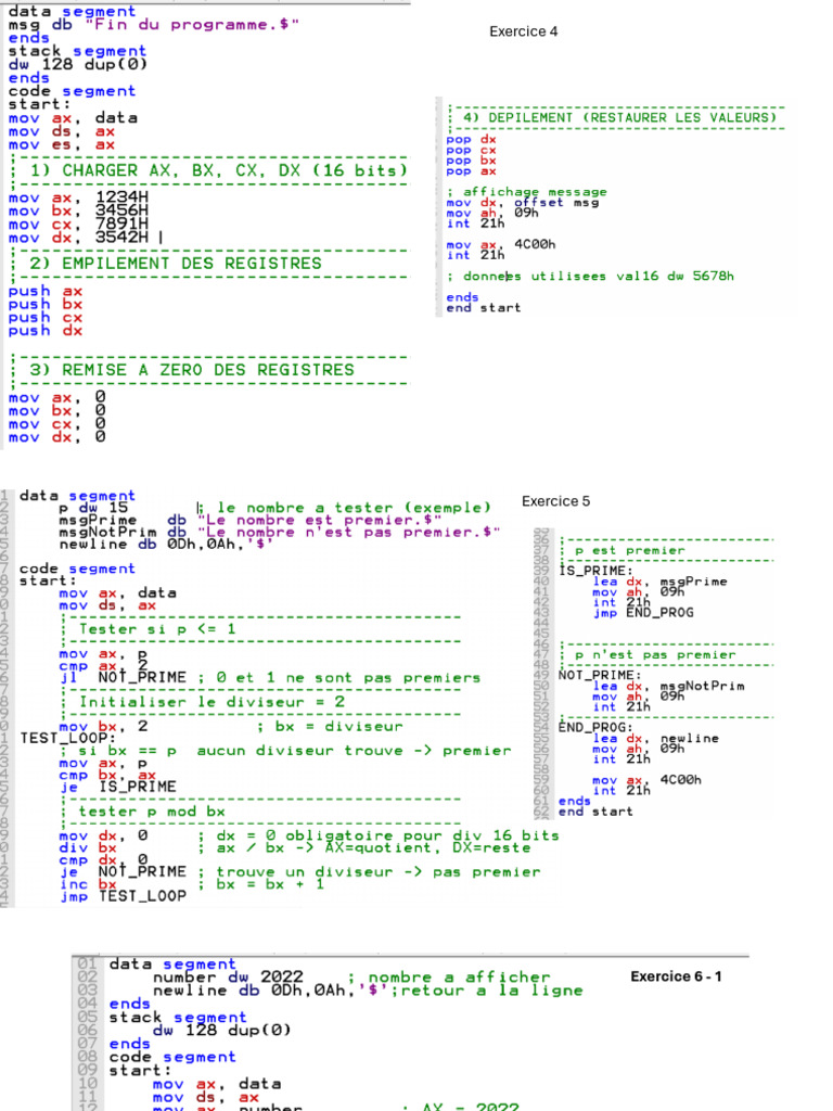 Correction TD 5 | PDF