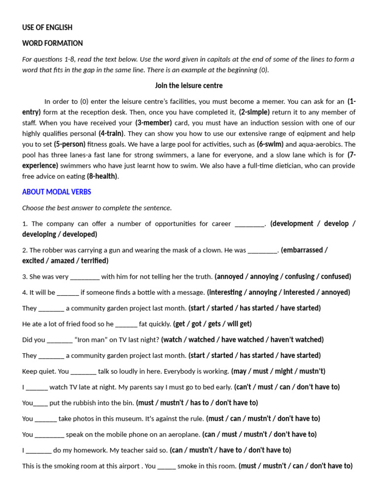 USE OF ENGLISH | PDF