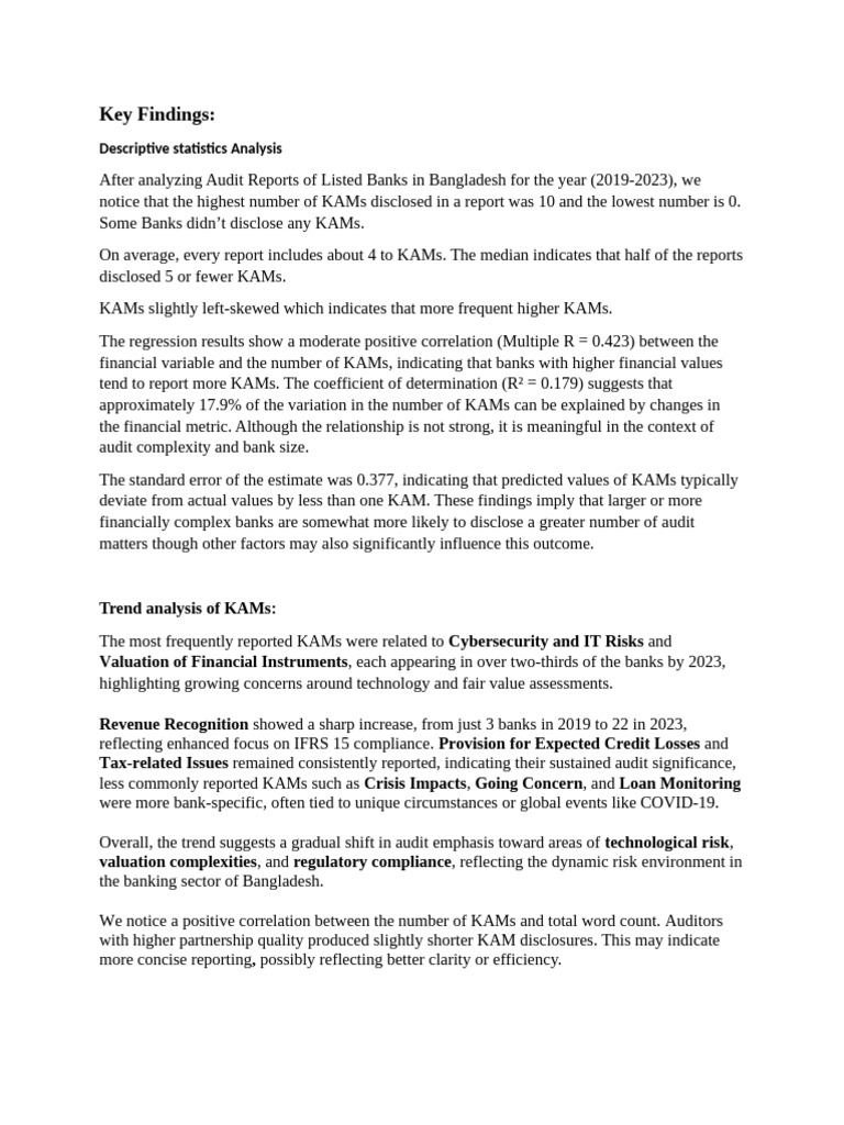 Key Findings | PDF | Risk | Audit