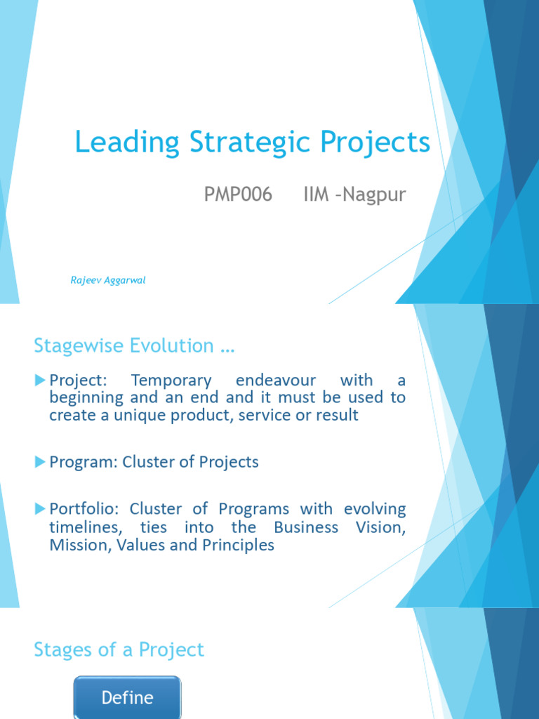 Strategic Project Management Guide | PDF | Business