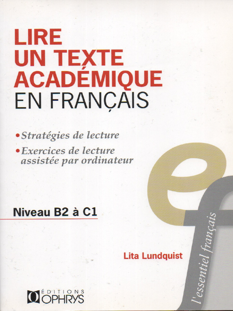 Lire Un Texte Académique en Français | PDF