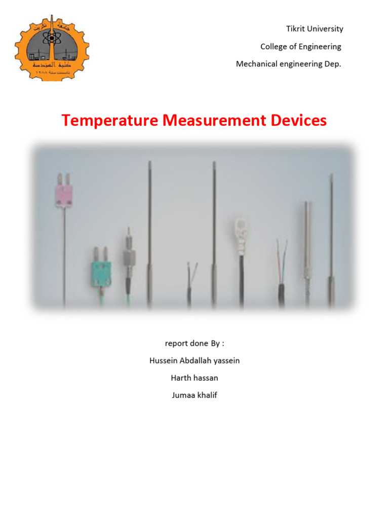 Temperaturet Devices | PDF | Temperature | Thermography