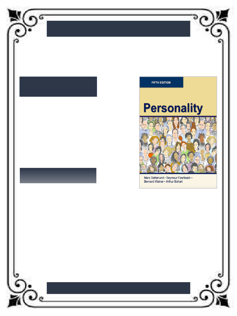(eBook PDF) Personality 5th Edition by Setterlund, Marc eBook ultimate ...