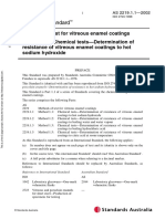 As 2219.1.1-2002 Methods of Test For Vitreous Enamel Coatings Chemical Tests - Determination of Resistance of