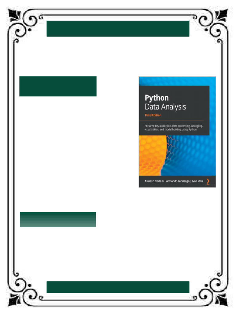 Python Data Analysis: Perform data collection, data processing ...