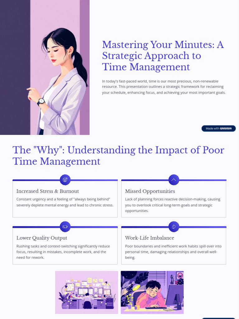 Mastering Your Minutes A Strategic Approach To Time Management | PDF ...