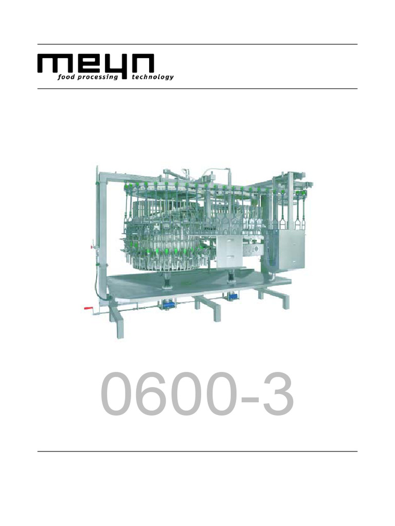 Meyn Maestro Eviscerator Manual | PDF | Specification (Technical Standard)