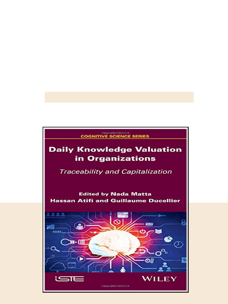 Daily Knowledge Valuation In Organizations Traceability And ...