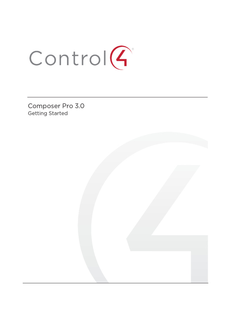 Composer Pro 3.0 Getting Started Guide | PDF | Computer Network ...