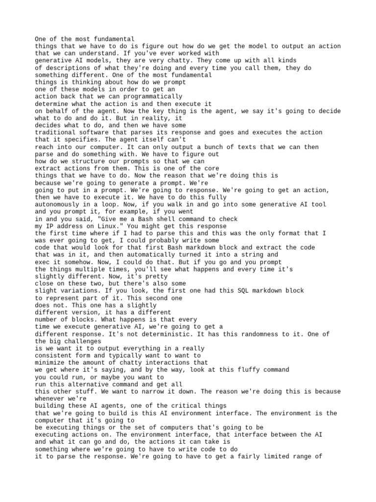 Prompt Engineering for AI Actions | PDF | Parsing | Command Line Interface