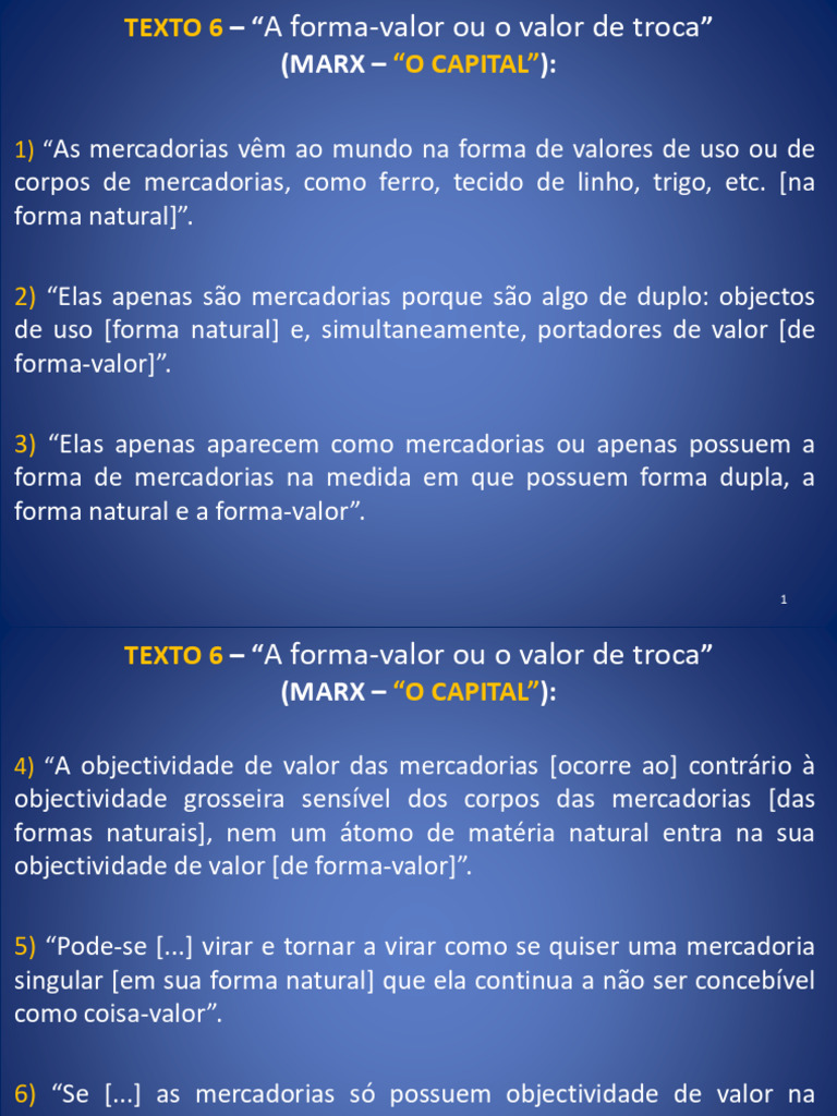A Forma-Valor e o Valor de Troca em Marx | PDF | Karl Marx | Aristóteles