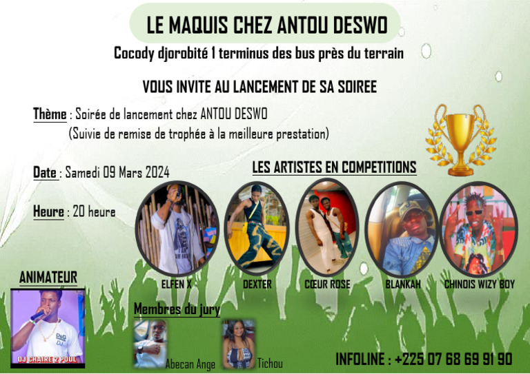 Lancement Soirée Antou Deswo 2024 | PDF