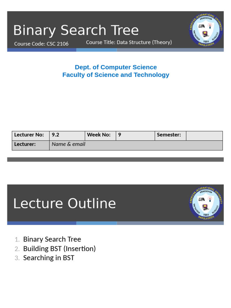 Lecture 09.2 | PDF | Algorithms And Data Structures